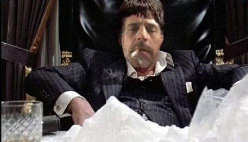 Hunter also got the Tony Montana treatment.