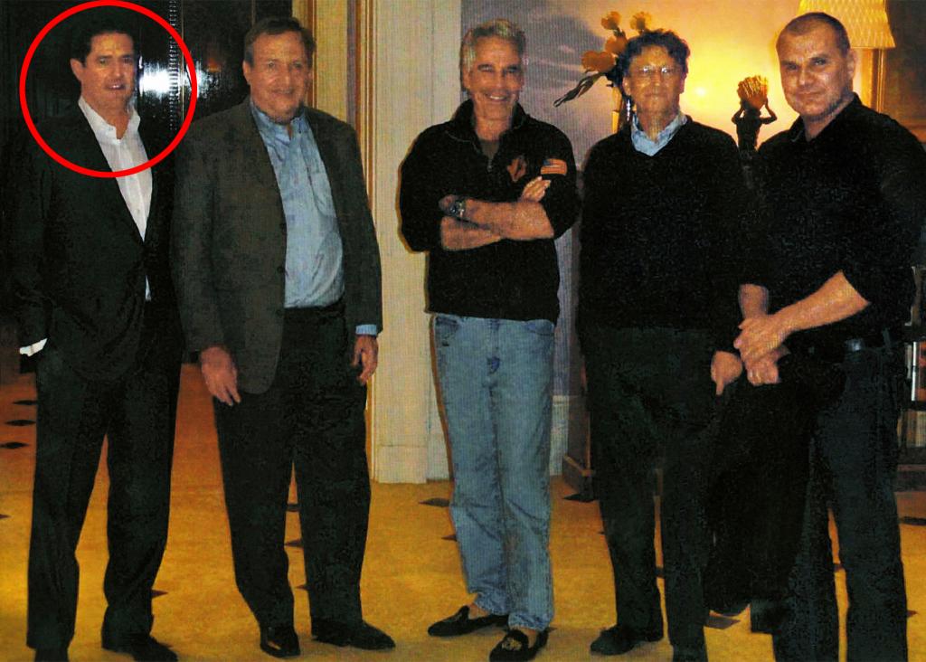 Staley (pitcured left with Epstein, center) left his post at JPMorgan after a 30-year tenure in 2013. The same year, Epstein was dropped as the bank's client.