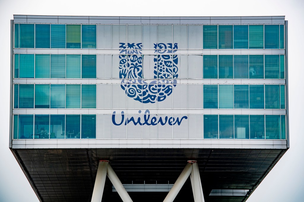 Unilever logo on building