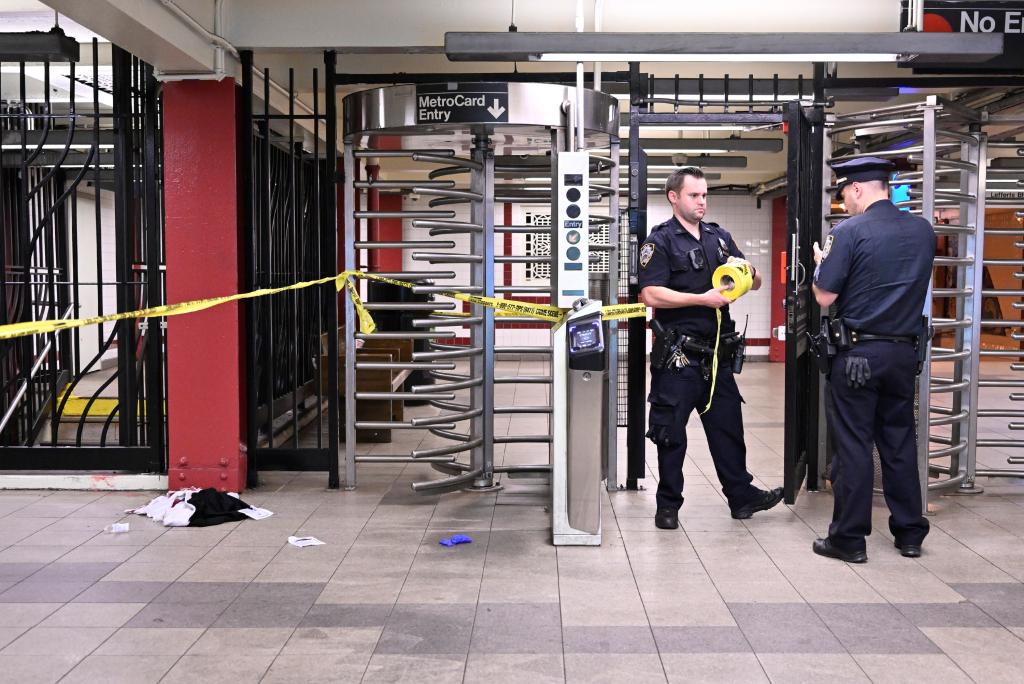 Police in the subway