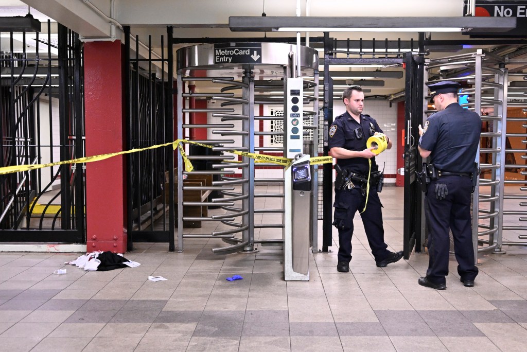 Police in the subway