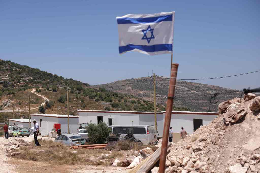 An Israeli flag