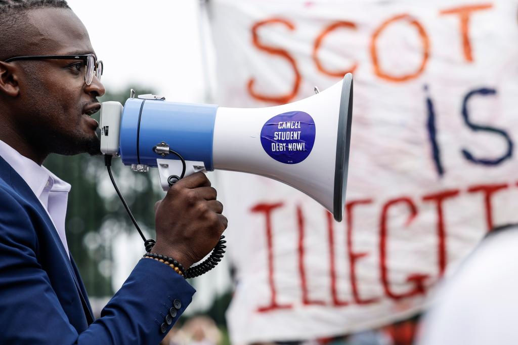 pictured are protesters of a Supreme Court ruling on affirmative action