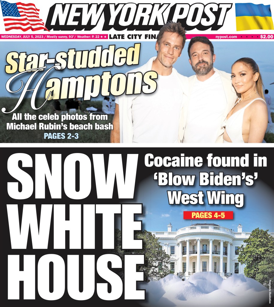 The Post's cover on the story.