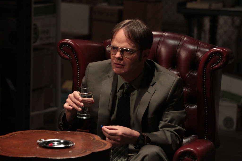 Rainn Wilson as Dwight Schrute in the series finale of "The Office," which ran on NBC for nearly a decade.