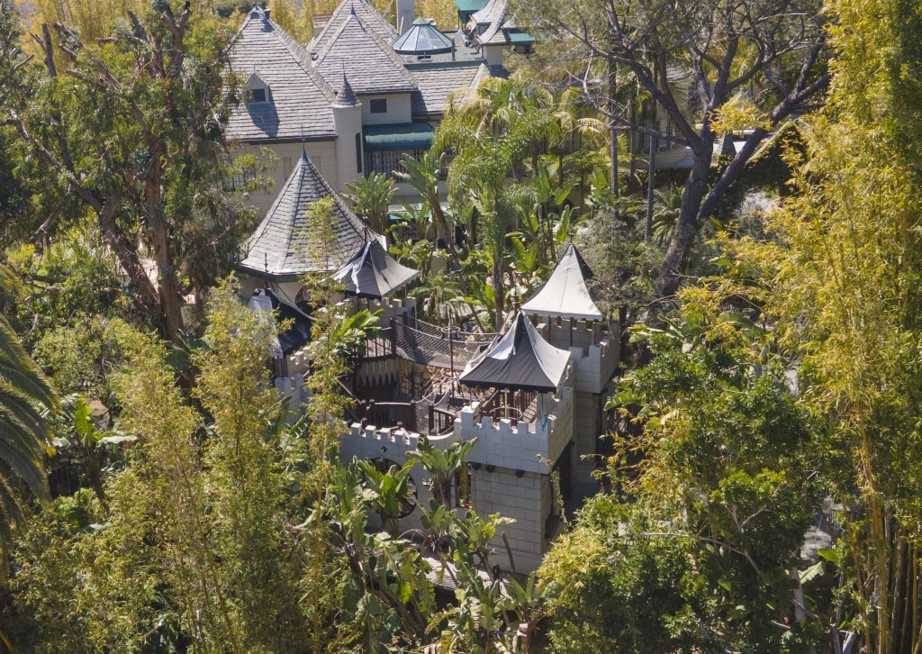 Johnny Depp's castle-like property sits on 2.6 acres of land. 