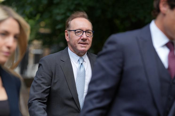 Kevin Spacey walking into Southwark Crown Court ahead of testifying on Thursday.