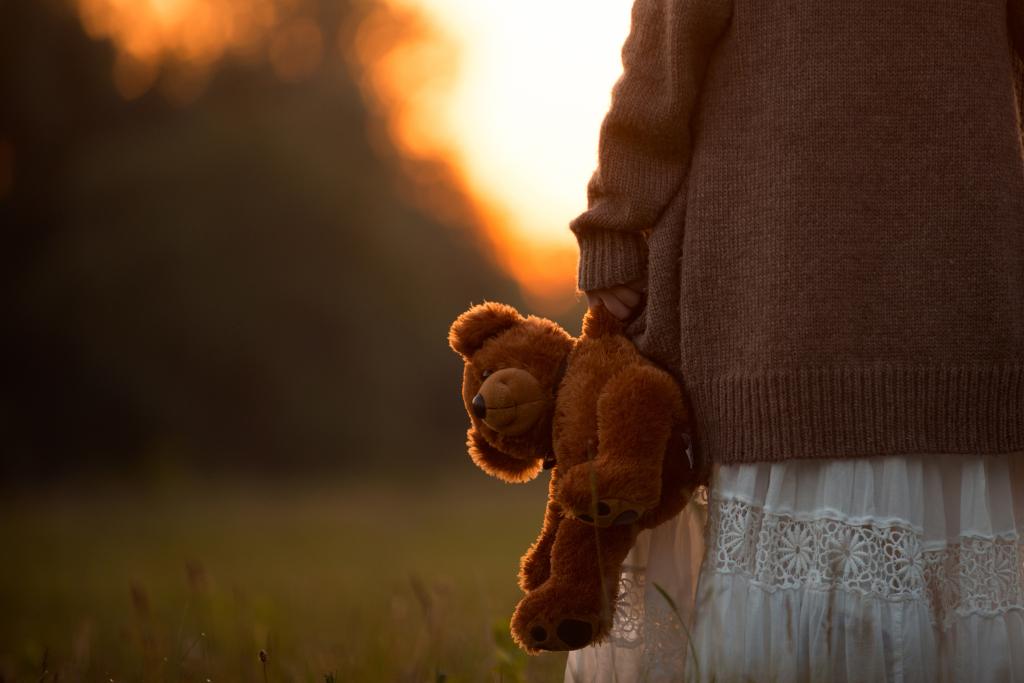 File photo of a child with a teddy