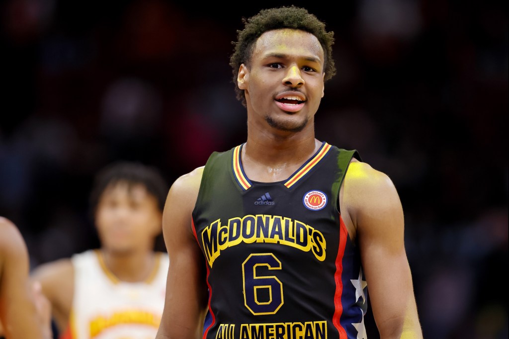 Bronny James at the McDonald's All American Game