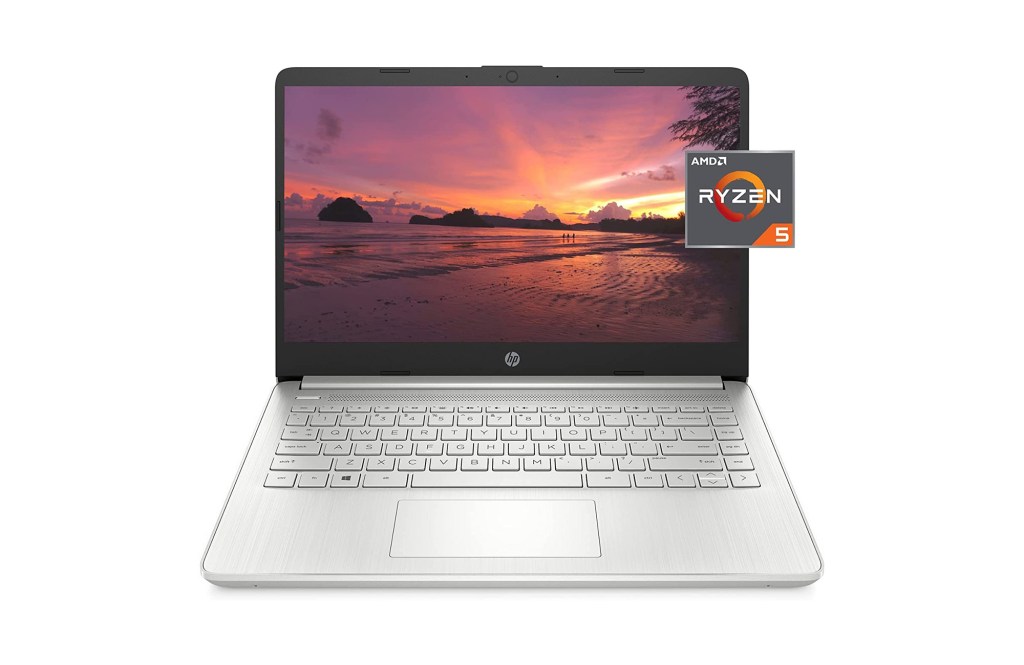 Silver HP Laptop