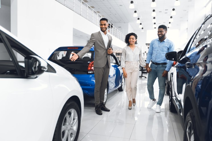 Man buys a car he financed with an online auto loan