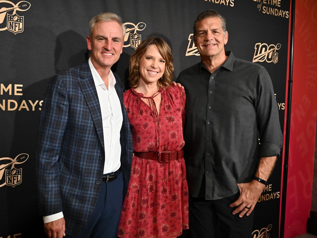 Trey Wingo, Hannah Storm and Mike Golic attend "A Lifetime Of Sundays" New York Screening at The Paley Center for Media on September 18, 2019.