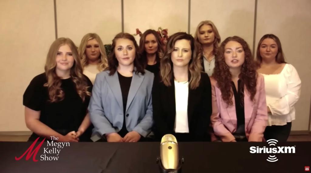 The seven plantiffs in the lawsuit against Kappa Kappa Gamma.