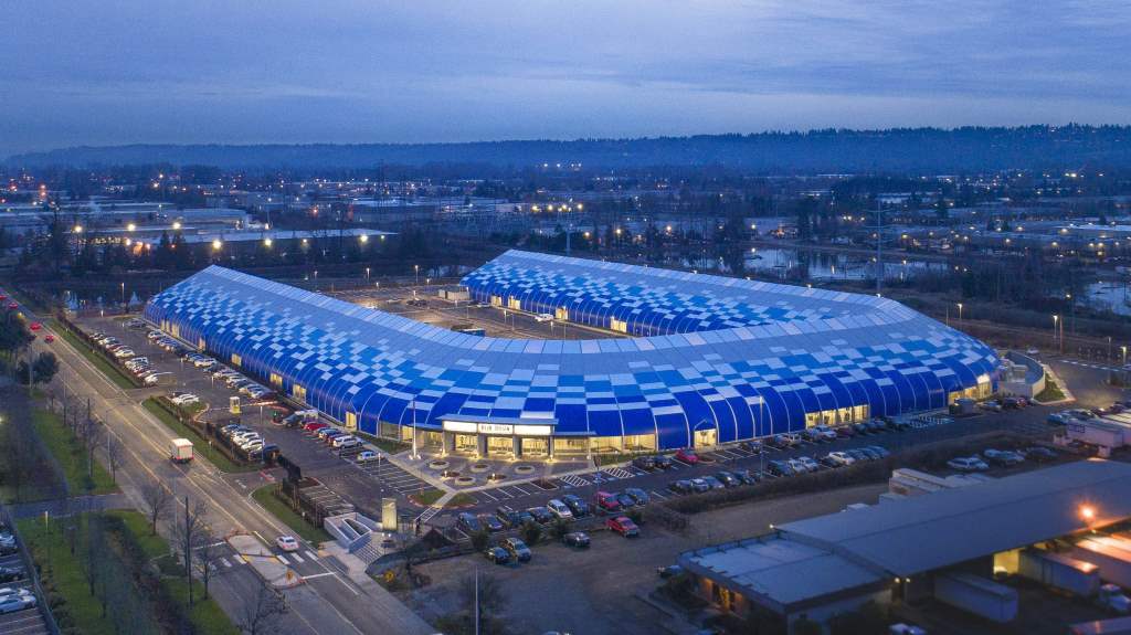 Blue Origin's headquarters in Kent, Wash.