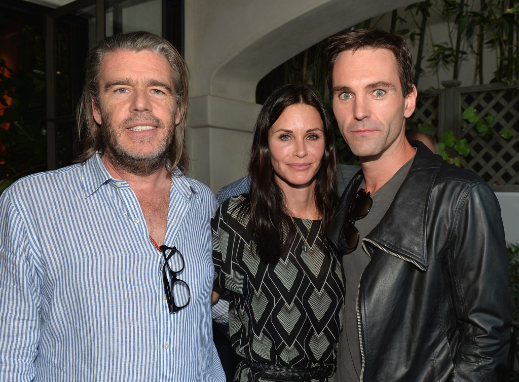 A photo of Kevin Morris, Courteney Cox and Johnny McDaid.