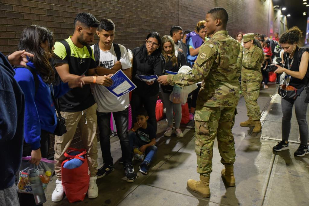 Two bus loads of migrants were dropped off at the Port Authority.