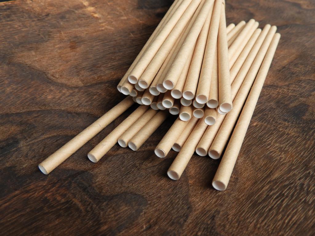 Paper straws.