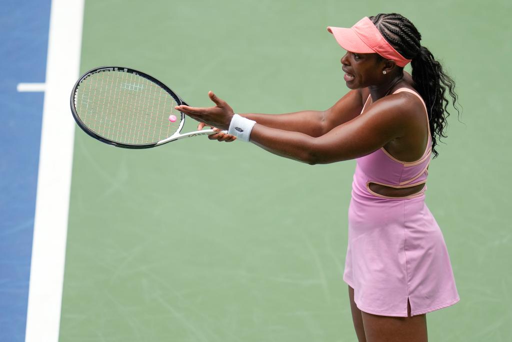 Sloane Stephens was handed a first-round exit at the U.S. Open on Monday.