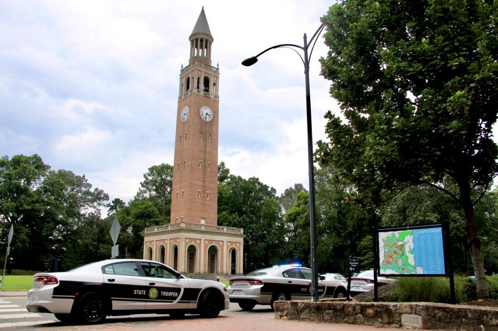 The school's first emergency alert went out shortly after 1 p.m. this afternoon.