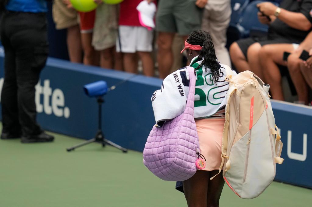 Sloane Stephens was sent packing in the first round of the U.S. Open.