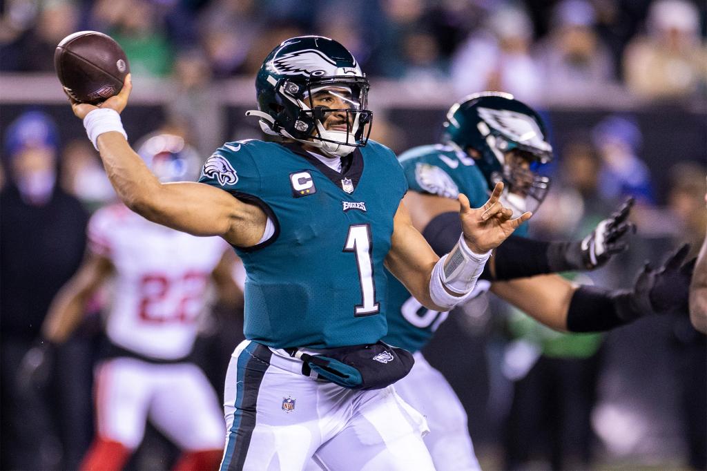 Jalen Hurts guided the Eagles to the Super Bowl in his 2022 campaign.