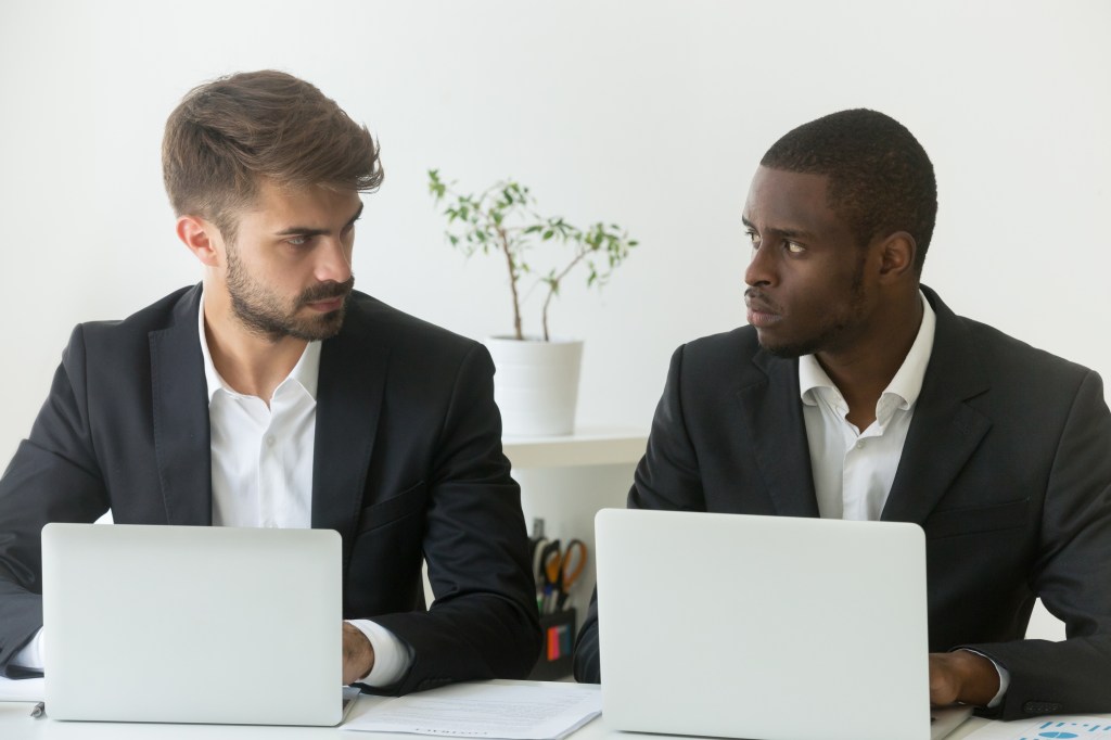 Multiracial office rivals.