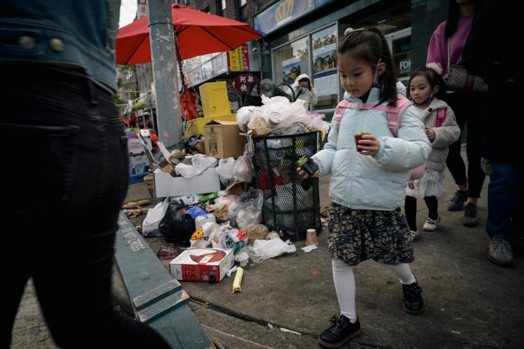 Trash in New York City