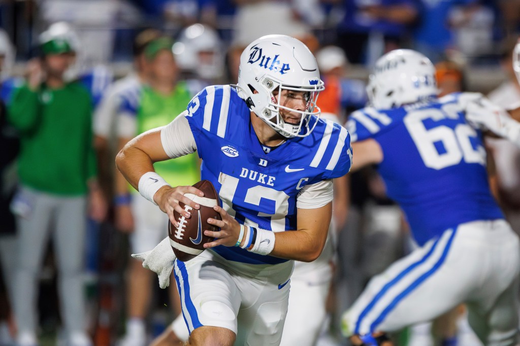 Riley Leonard led Duke to an upset season opener against Clemson.