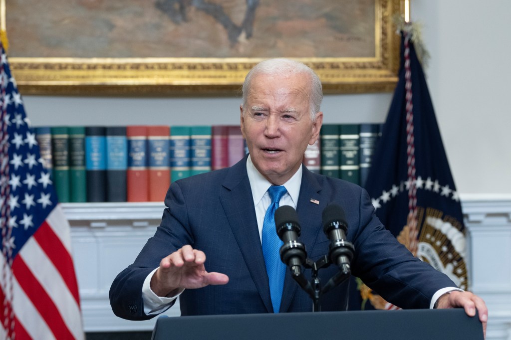 President Biden delivered remarks at a press conference at the White House on Sept. 15, 2023.