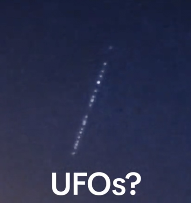 Many mistook the lights for a possible UFO sighting in the Garden State.