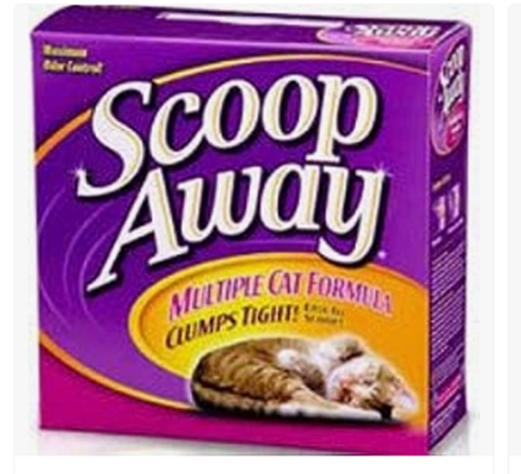 Photo of Scoop Away cat litter. 