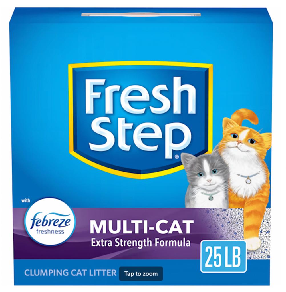 Photo of Fresh Step cat litter. 