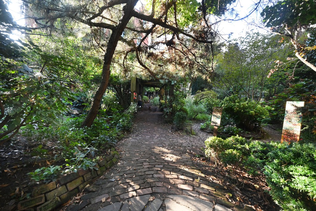 The botanical garden is open to the public through October. 