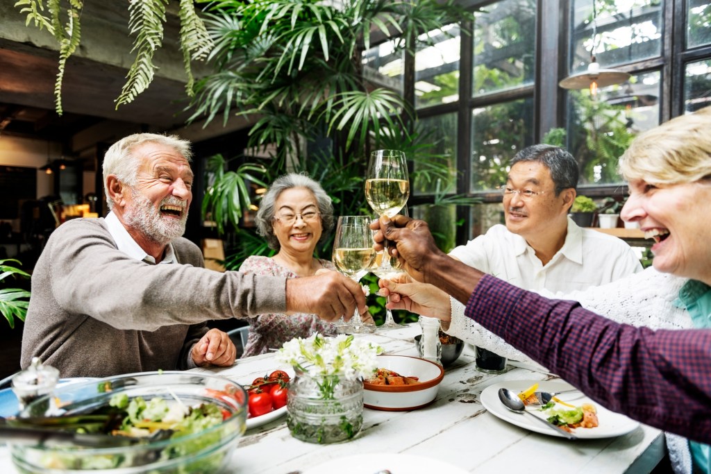 Group of Senior Retirement Meet up 