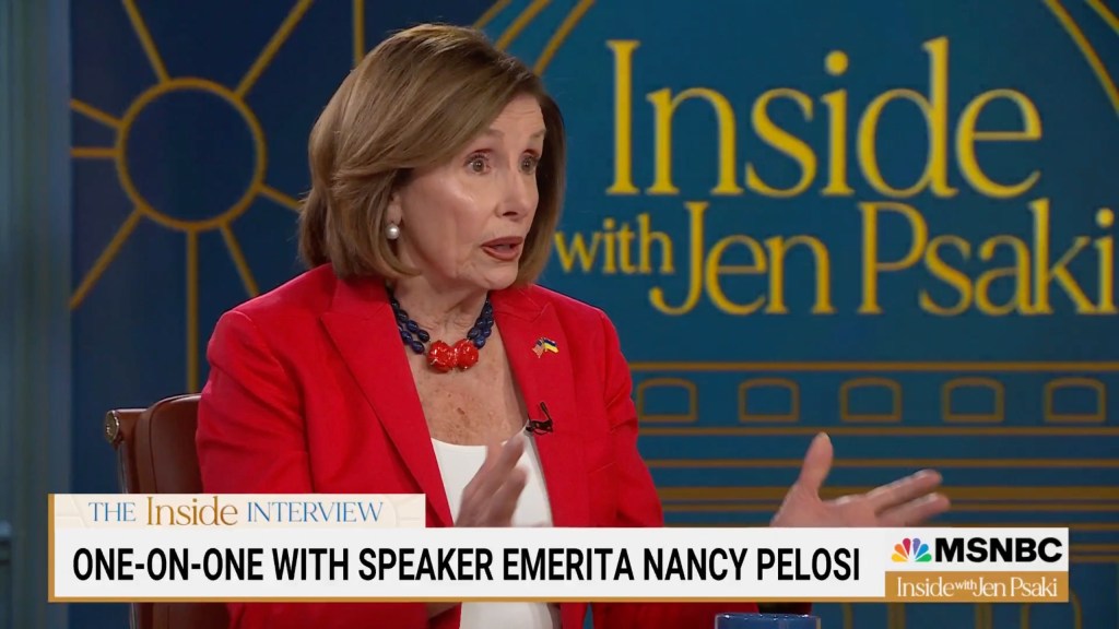 House Speaker emerita Nancy Pelosi