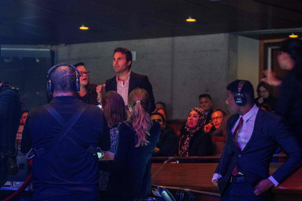 A man heckles US President Joe Biden as he delivers remarks on strengthening democracy, while honoring the legacy of late US Senator John McCain, at the Tempe Center for the Arts in Tempe, Arizona, on September 28, 2023