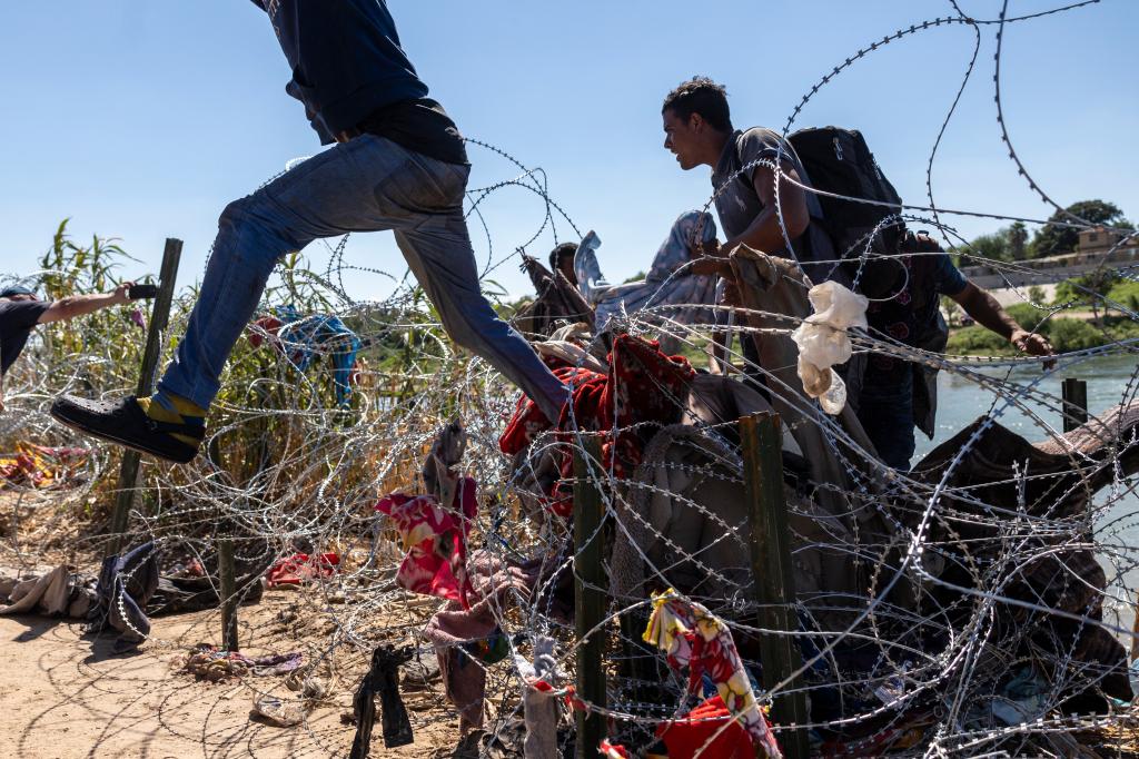 Undocumented migrants -- mostly from Venezuela -- have been pouring into the country by crossing the Rio Grande at Eagle Pass.