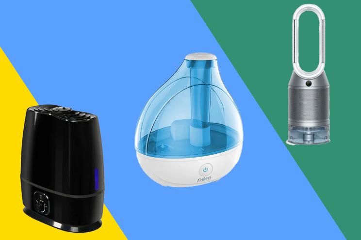 A collage of humidifiers.