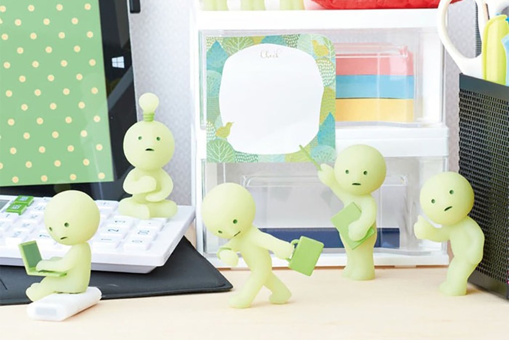 Glow in the dark Smiski figurines