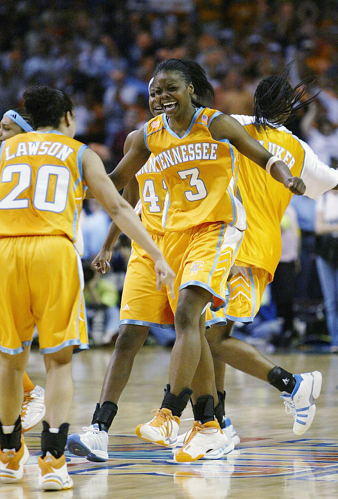 Tasha Butts (#3) was a two-time national champion with the Tennessee Volunteers.