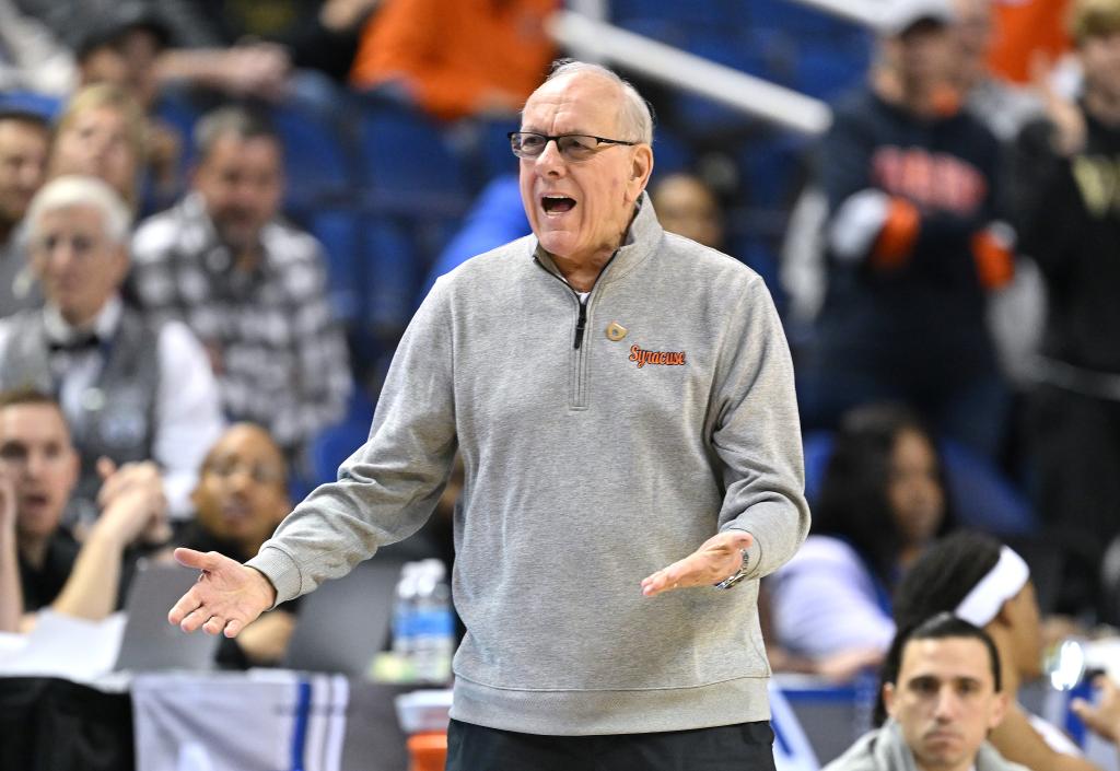 Jim Boeheim yelling.