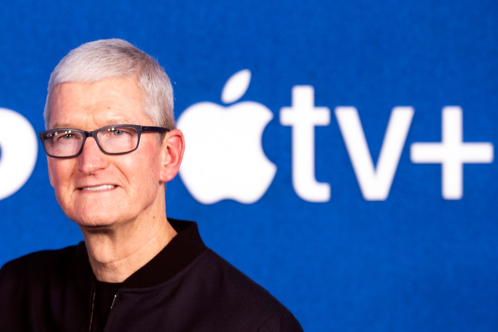 The per month price of Apple TV+ has been increased by $3 to $9.99, while Apple News+ has been priced at $12.99, up from $9.99. Above, CEO Tim Cook.