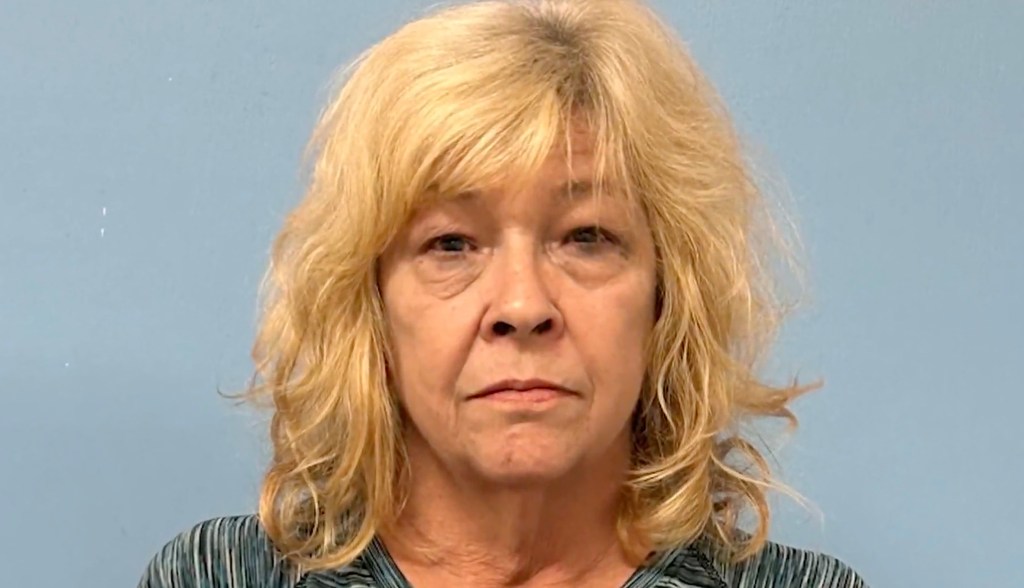 Cathy Luks is pictured in her mugshot.