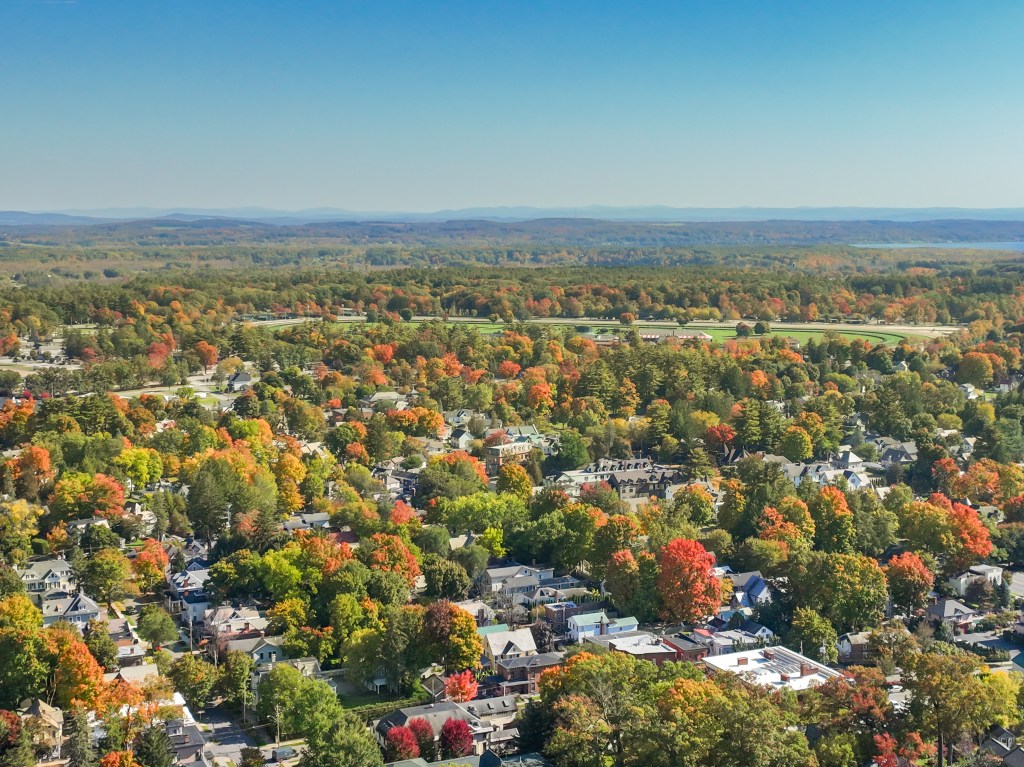 Also among the top, Saratoga Springs in upstate New York.