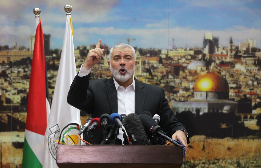 Between August 2021 and June 2023, Hamas (leader Ismail Haniya pictured) Palestinian Islamic Jahid (PIJ) and its Lebanese ally, Hezbollah, have collectively received over $134 million in cryptocurrency.