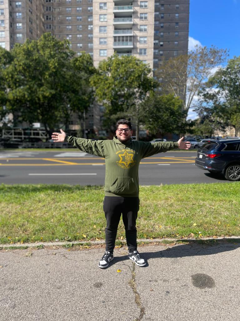 Blake Zavadsky was randomly attacked last year for his sweatshirt featuring the Jewish star. 