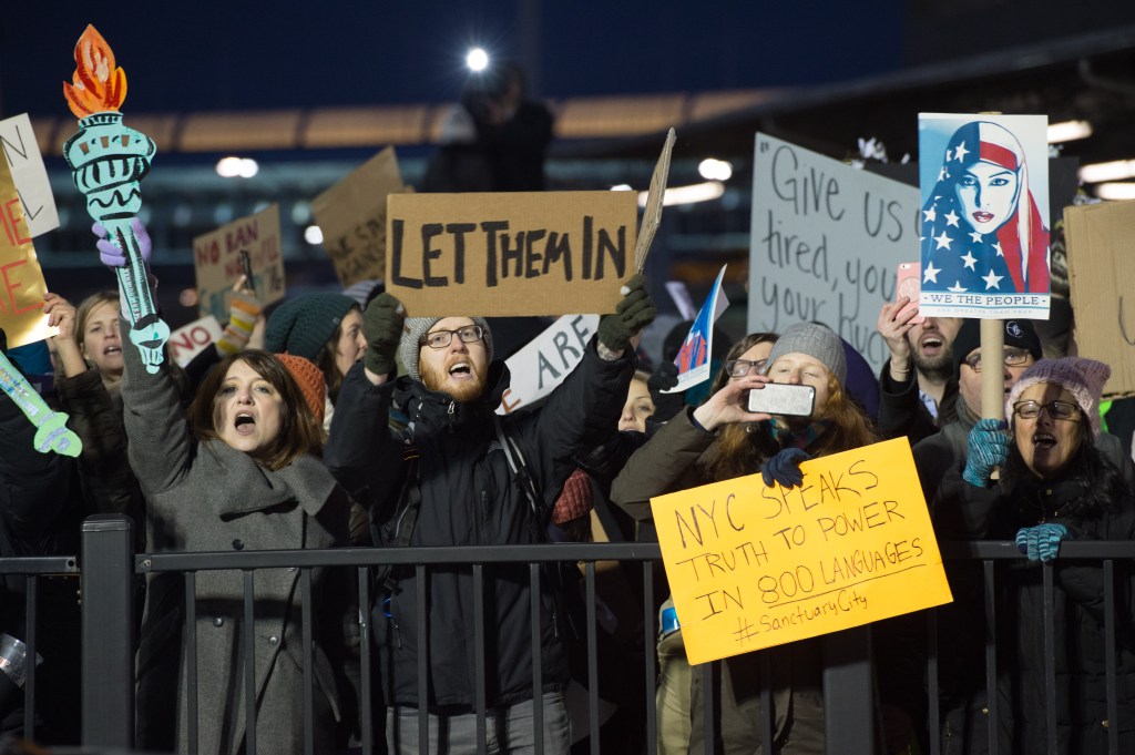 Travel ban protest