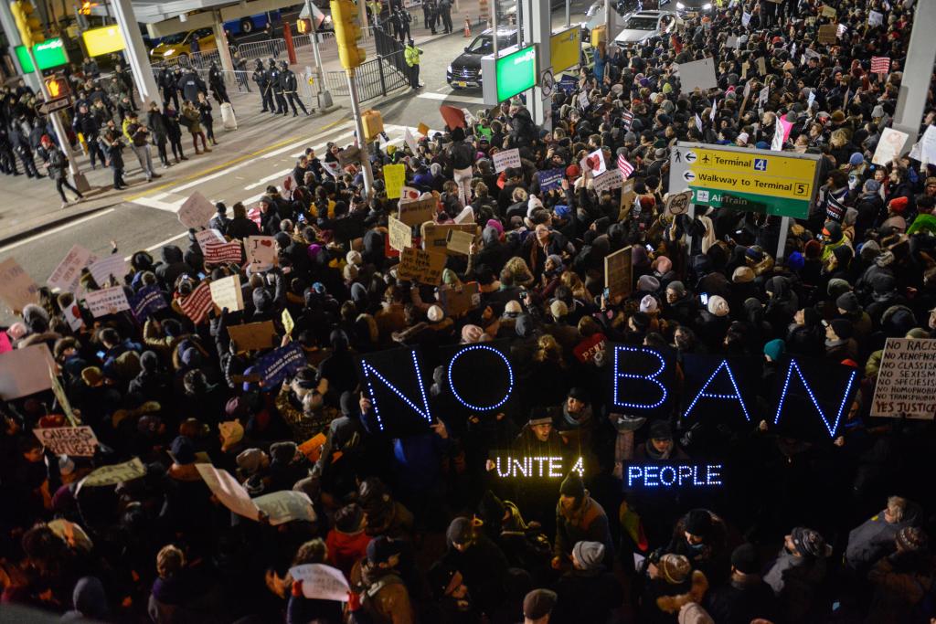 Travel ban protest