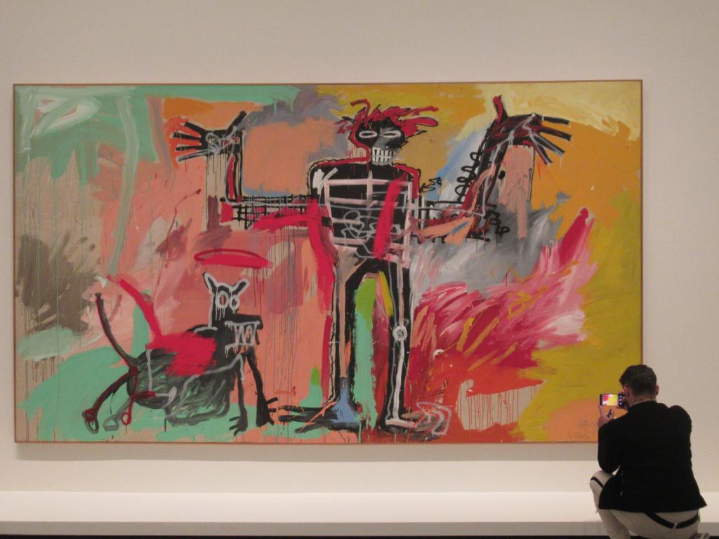 "Boy and Dog in a Johnnypump" by Jean-Michel Basquiat.