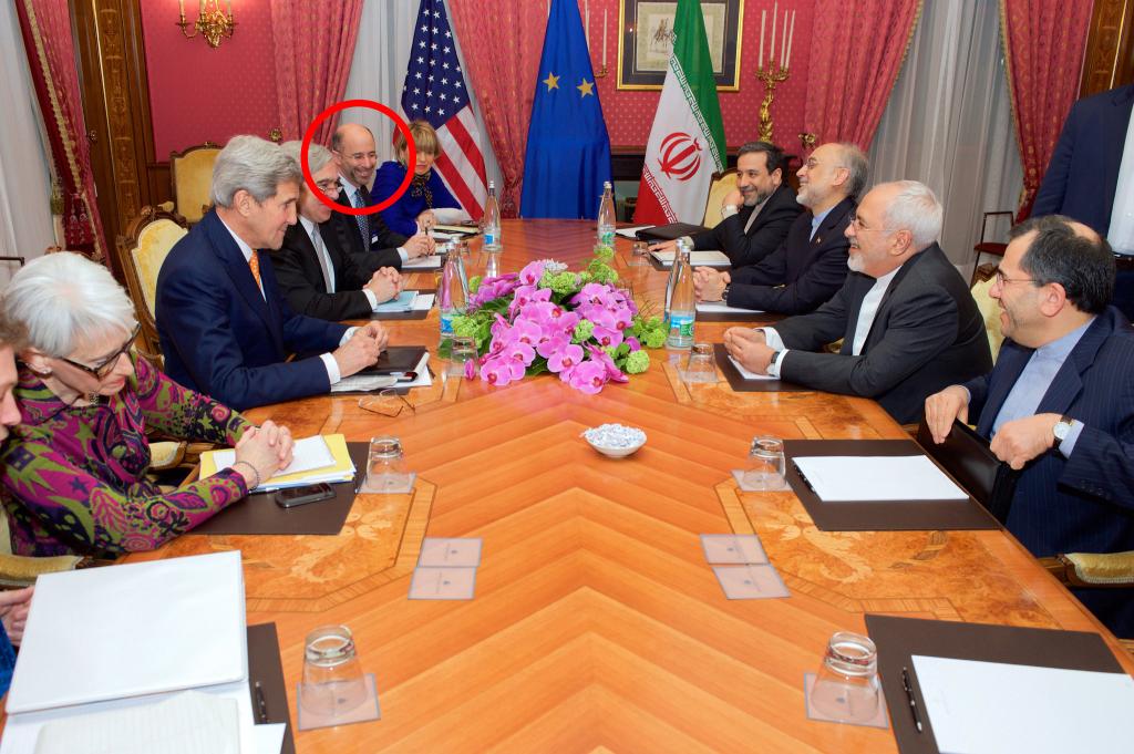 Robert Malley at negotiations with Iran